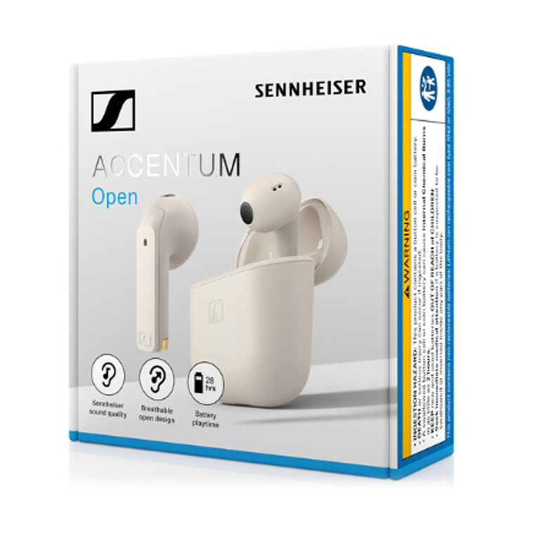 Audífonos Intrauriculares con micrófono accentum Open, Inalámbrico, Bluetooth, Beige 5