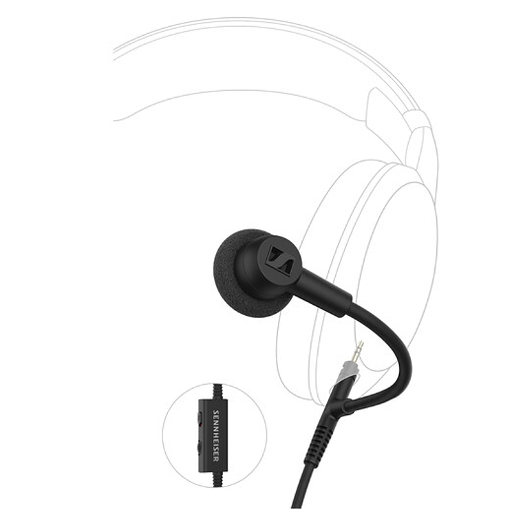 Micrófono con brazo articulado Sennheiser HD 500 BAM negro 2