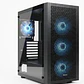 Gabinete Gamer Esgaming F22-BK, Mid Tower, 4 Ventiladores ARGB, ATX/ m-ATX, Negro - Miniatura 1