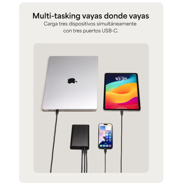 Bateria Powerstation 20.000 mAh Mophie negra 2