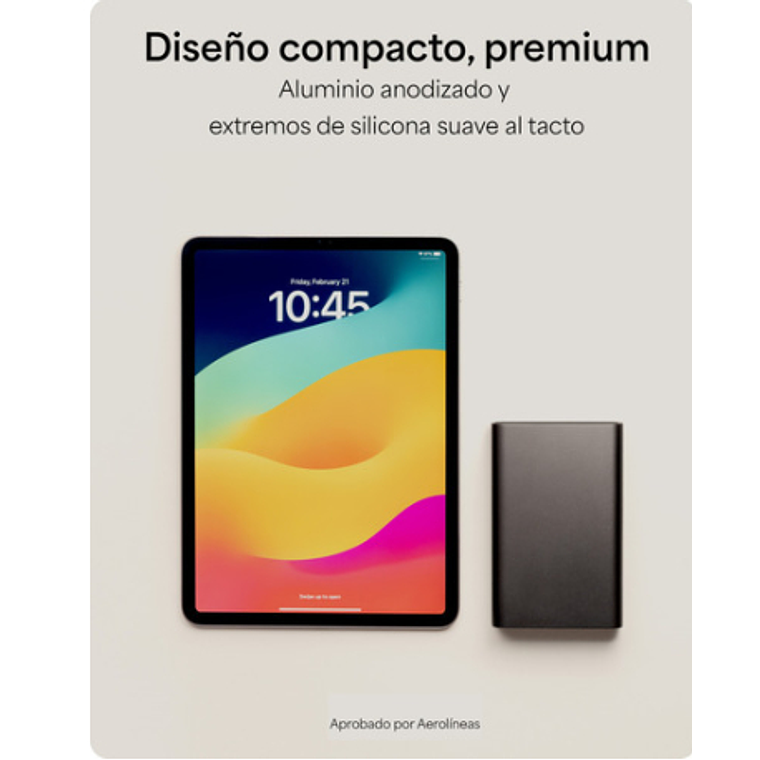 Bateria Powerstation 20.000 mAh Mophie negra 4