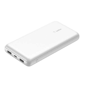 Bateria 20.000 mAh 2xUSB-A 1xUSB-C 15W Belkin blanca