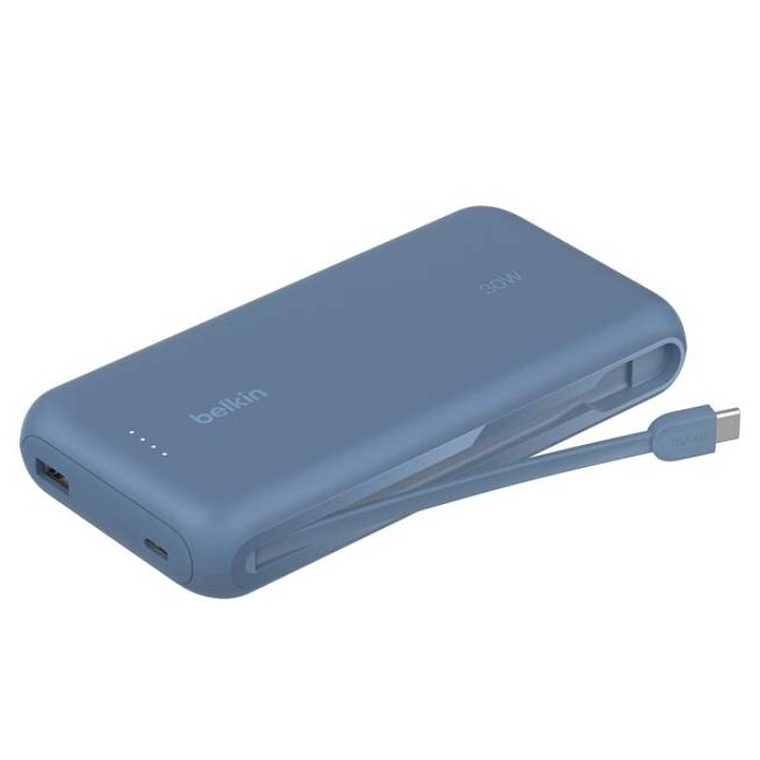Bateria 20.000 mAh 30W PD con cable USB-C Belkin azul 1