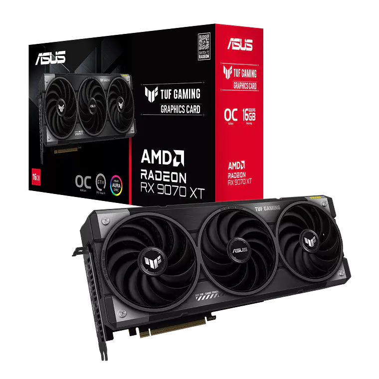 Tarjeta de Video Asus TUF Radeon RX 9070 XT 16GB  1