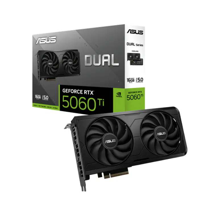 Tarjeta de Video Asus Dual Nvidia GeForce RTX 5060 Ti Evo, 16GB GDDR7 1