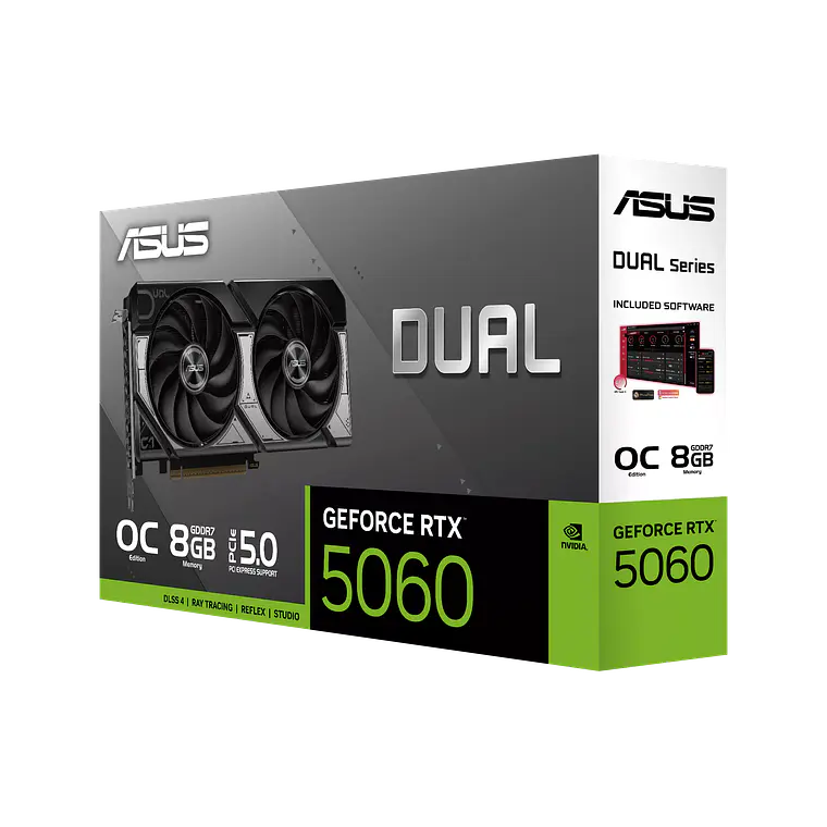 Tarjeta de Video Asus DUAL RTX5060 O8GB EVO 7