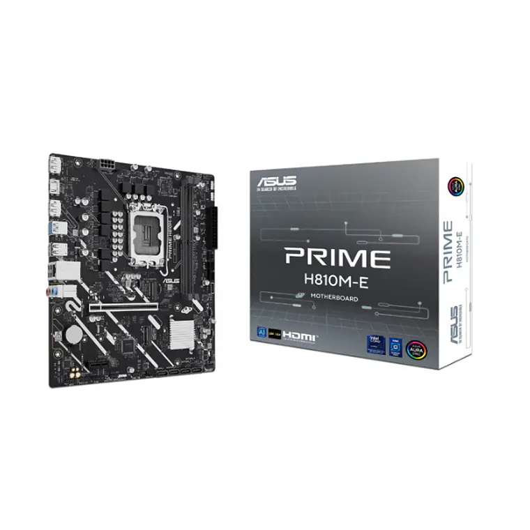 Tarjeta Madre ASUS PRIME H810M-E, Micro-ATX, LGA 1851, Intel H810, 128GB DDR5, HDMI/DP para Intel 1