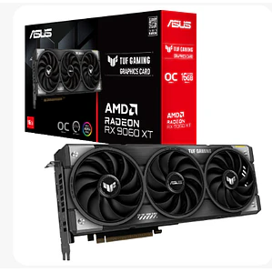 Tarjeta de Video ASUS TUF Gaming Radeon RX 9060 XT OC Edition, 16GB GDDR6, 128-bit, PCI-E 5.0