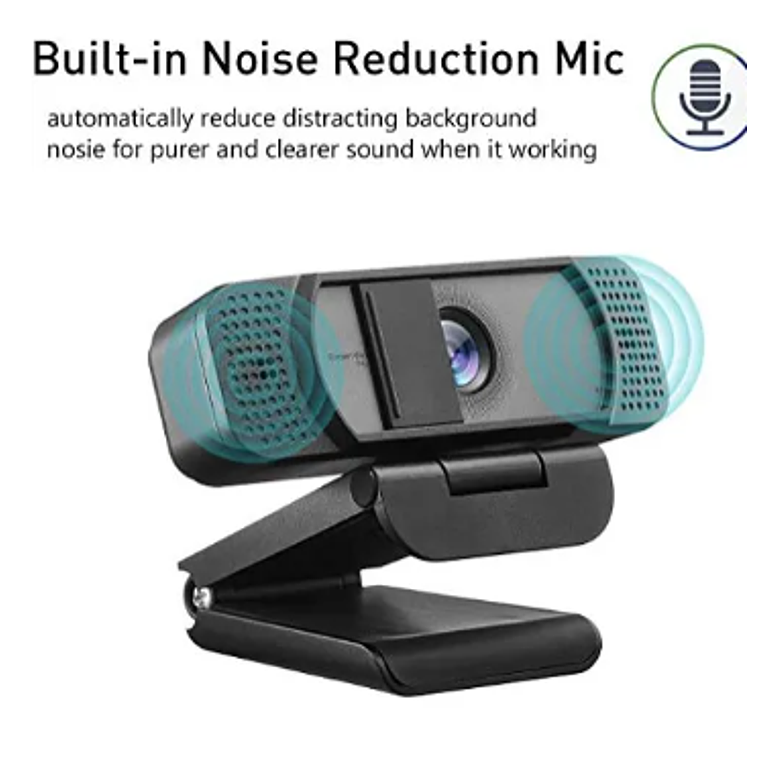 Webcam Full HD 1080p@30Hz con tapa de privacidad Icitec negro  4