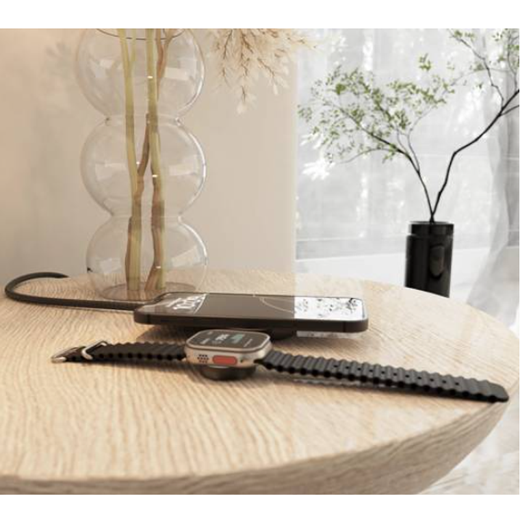 Base de carga 2 en 1 Wireless Zens Pro 2 negra 5