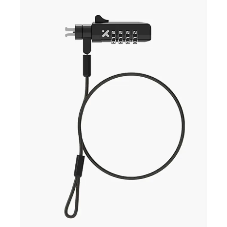 Candado de cable con combinación de 4 digitos - Xtech 1