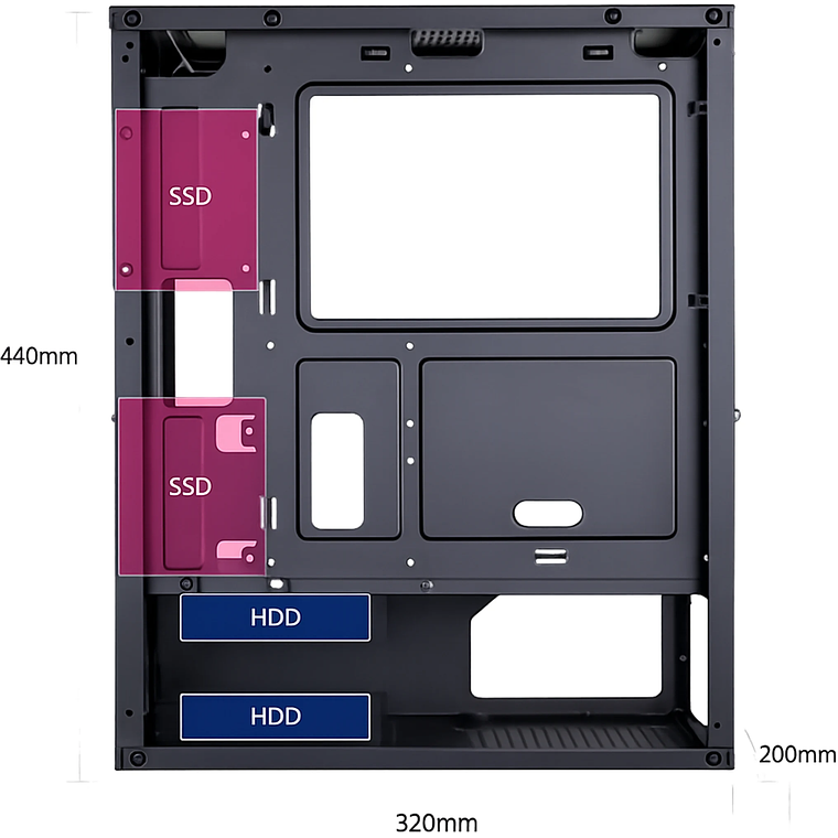 PC Gamer INT-03 (Intel i7-14700F, 16GB RGB, 512GB SSD, RTX3050, FreeDOS) ARGB Cooling 2