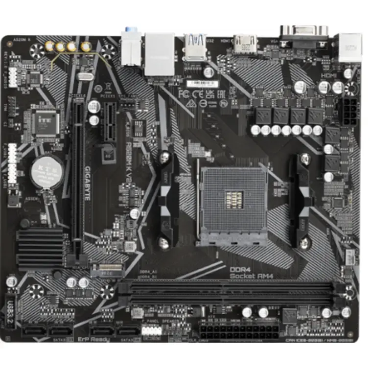 Placa Madre Gigabyte A520M K V2 (Micro ATX, Socket AM4) 4