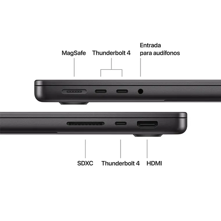 MacBook Pro de 16“ (M5 Pro 18Core, GPU 20Core, 24GB Ram, 1TB, MacOS) Negro espacial 3