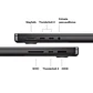 MacBook Pro de 16“ (M5 Pro 18Core, GPU 20Core, 24GB Ram, 1TB, MacOS) Negro espacial - Miniatura 3