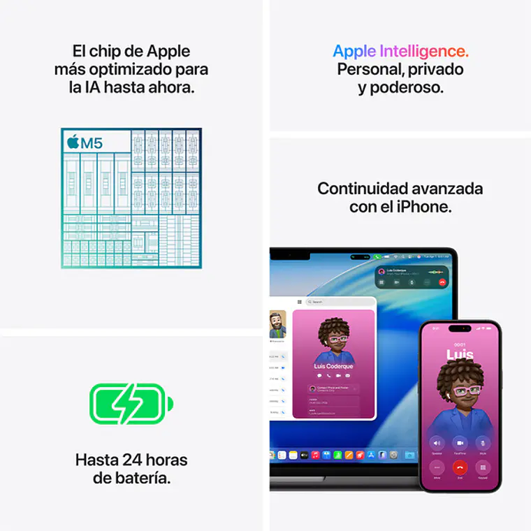 MacBook Pro de 16“ (M5 Pro 18Core, GPU 20Core, 24GB Ram, 1TB, MacOS) Negro espacial 5