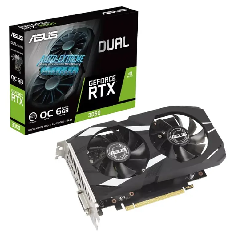 Tarjetas de Video ASUS Dual GeForce RTX™ 3050 OC Edition 6GB GDDR6 1