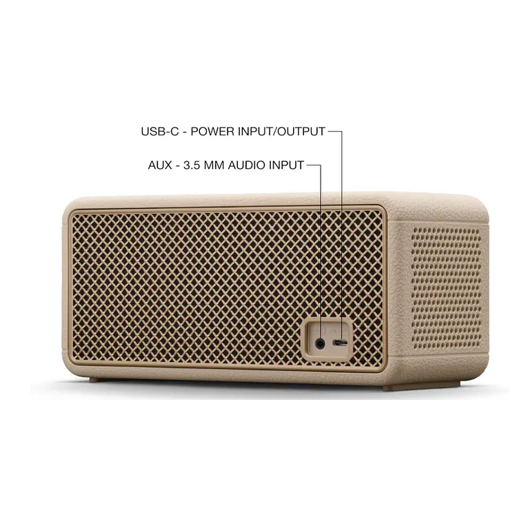 Parlante portatil Middleton II Marshall crema 2