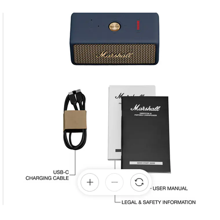 Parlante portatil Emberton III Marshall azul medianoche 6