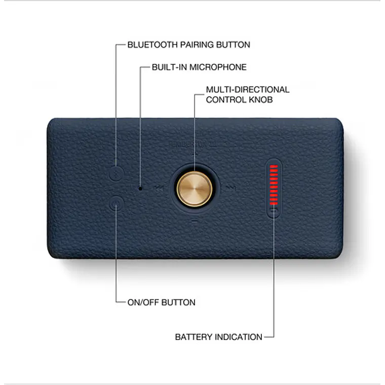 Parlante portatil Emberton III Marshall azul medianoche 3