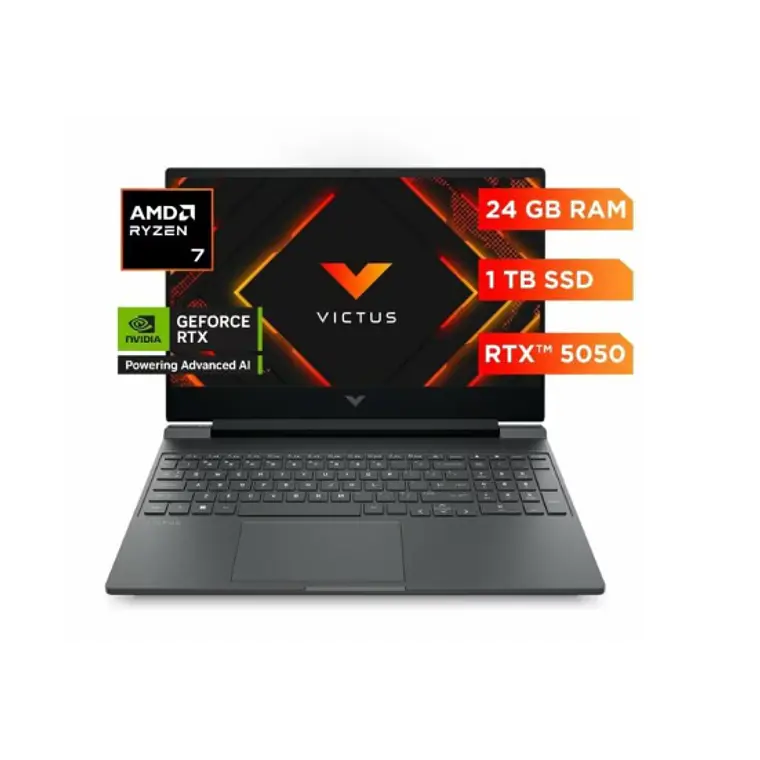 Notebook Gamer HP Victus 15-fb3038la de 15.6“ ( AMD Ryzen 7 260, 24GB Ram, 1TB SSD, Nvidia GeForce RTX 5050, Win11 Home) 4