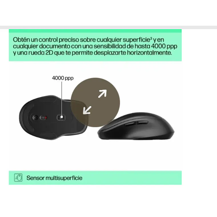 Mouse HP 510 inalámbrico, recargable ultra rápido 7