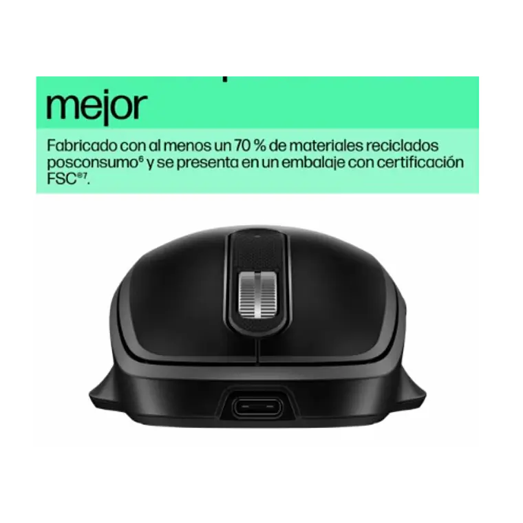 Mouse HP 510 inalámbrico, recargable ultra rápido 8