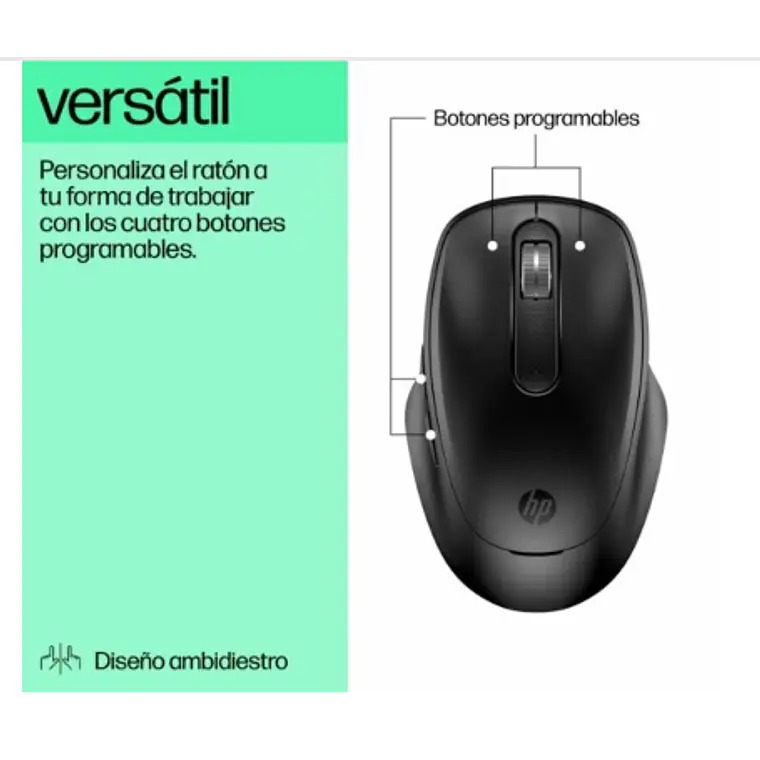 Mouse HP 510 inalámbrico, recargable ultra rápido 9