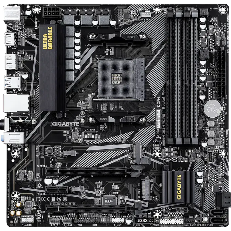 Placa Madre Gigabyte B550M DS3H AC R2 (AMD Socket AM4) 2