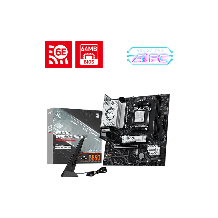 Placa madre MSI B850M Gaming WIFI6E 1
