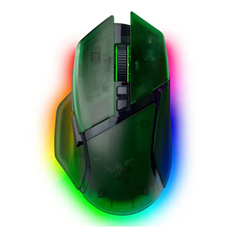 Mouse Gamer Inalámbrico Razer Basilisk V3 Pro 35K, 11 Botones, HyperSpeed, BT, Phantom Green 1