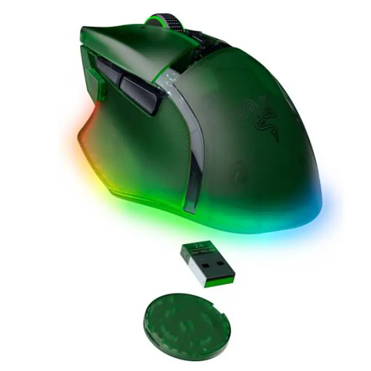 Mouse Gamer Inalámbrico Razer Basilisk V3 Pro 35K, 11 Botones, HyperSpeed, BT, Phantom Green 2