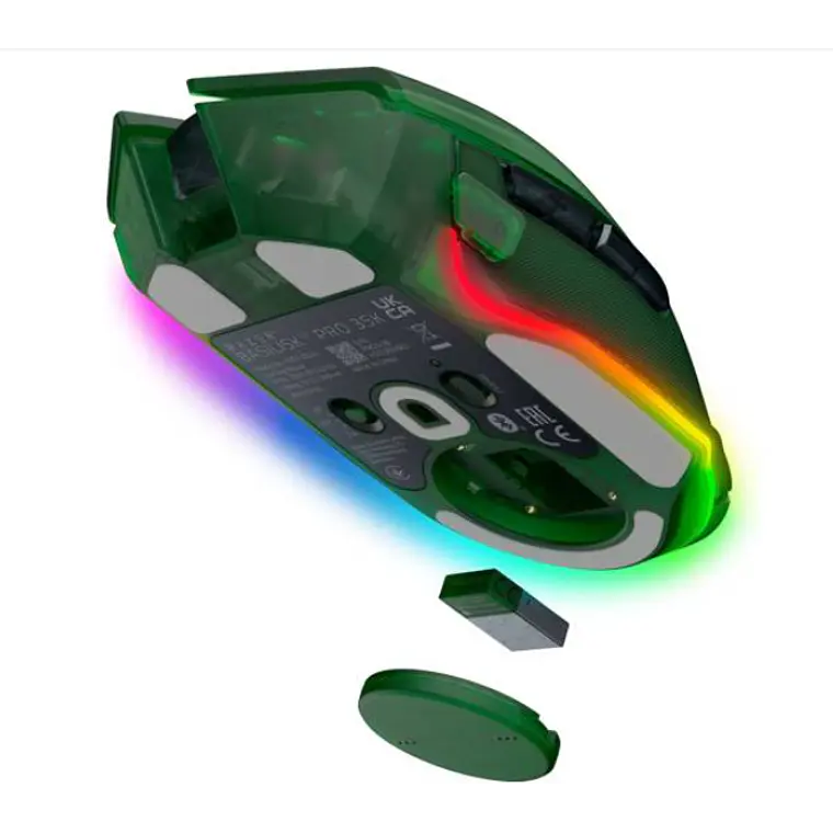 Mouse Gamer Inalámbrico Razer Basilisk V3 Pro 35K, 11 Botones, HyperSpeed, BT, Phantom Green 4