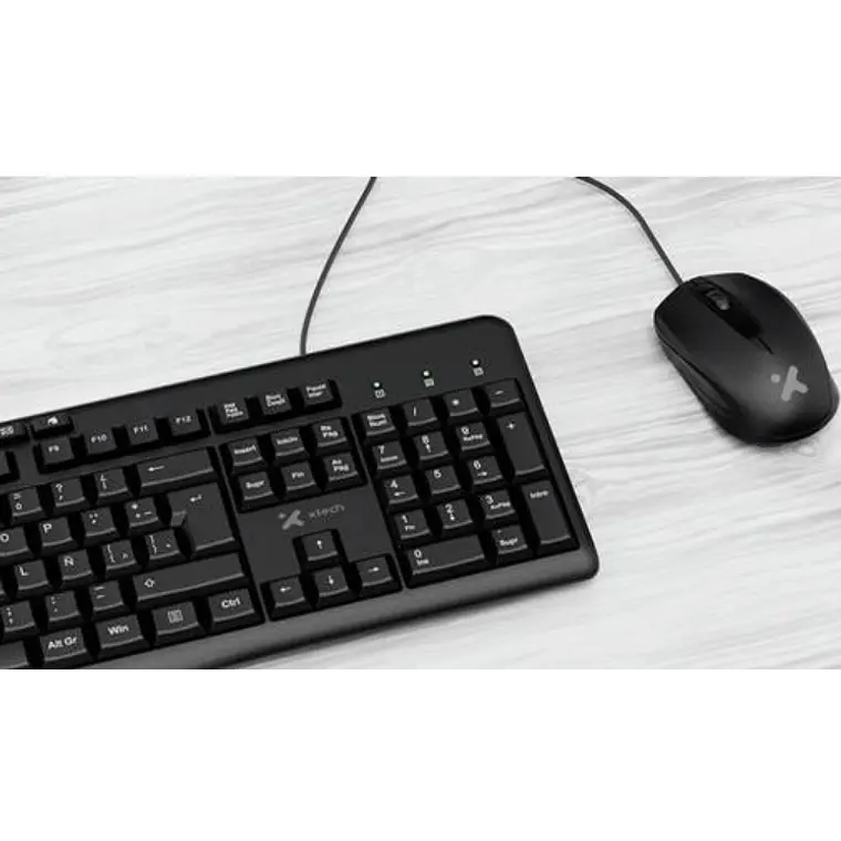 Kit Teclado y Mouse Cableado - Xtech - 2