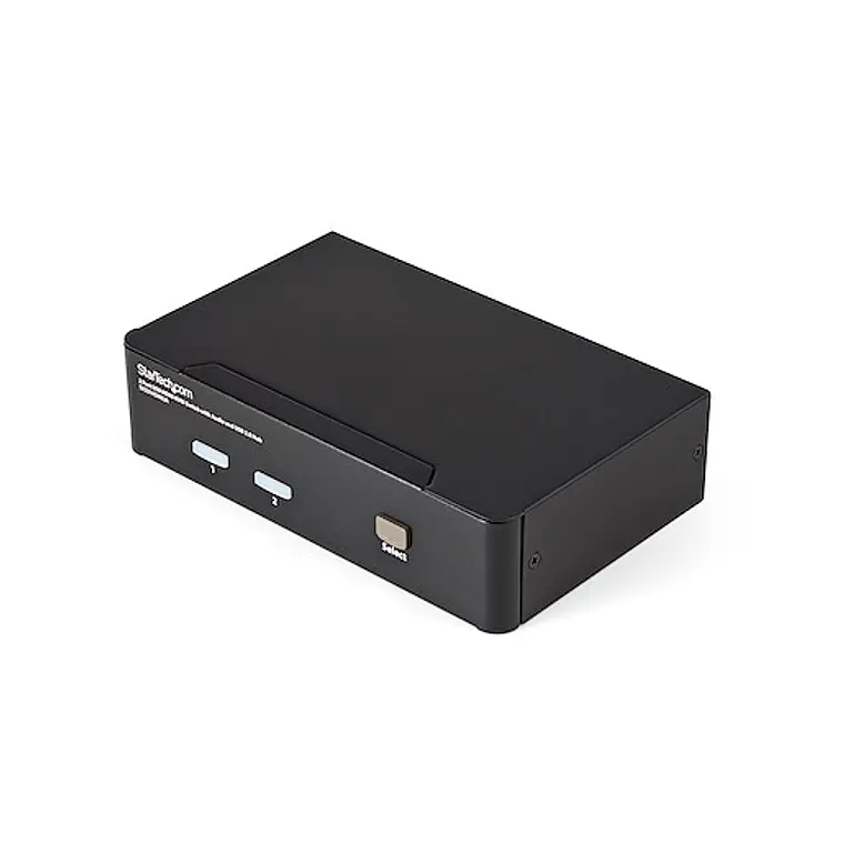 Conmutador Switch KVM 2 puertos HDMI con Hub Concentrador USB 2.0 Audio  1