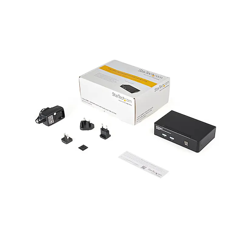 Conmutador Switch KVM 2 puertos HDMI con Hub Concentrador USB 2.0 Audio  3