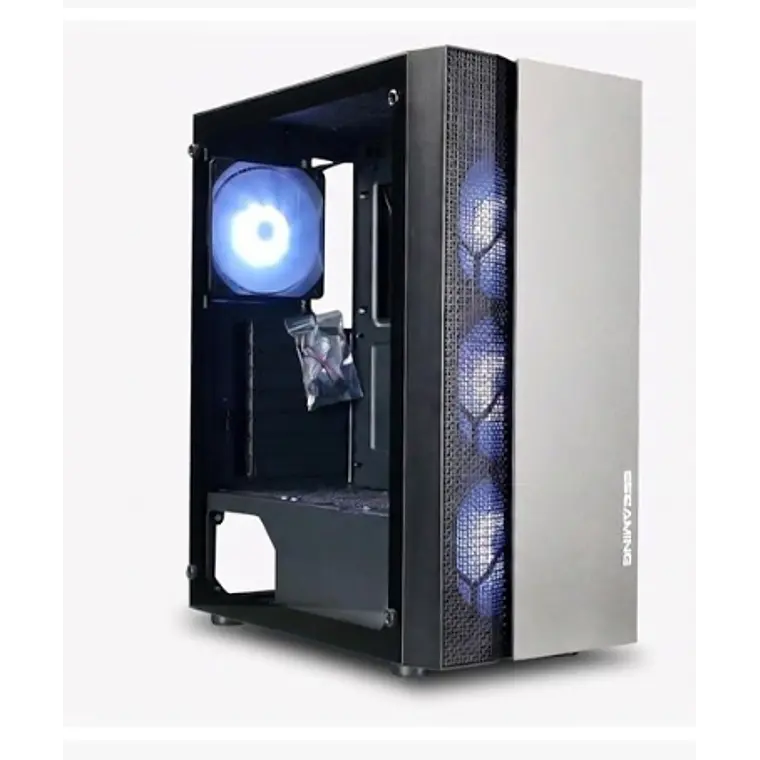 Gabinete Gamer F05T-BK, 4 ventiladores ARGB  1