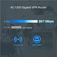 Router Gateway Omada AC1200 Gigabit Wi-Fi (867 Mbps en 5 G + 300 Mbps en 2,4 G) ER605W.  - Miniatura 3