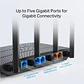 Router Gateway Omada AC1200 Gigabit Wi-Fi (867 Mbps en 5 G + 300 Mbps en 2,4 G) ER605W.  - Miniatura 4