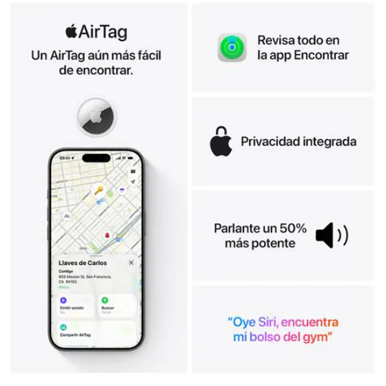 Apple AirTag (Segunda Generación), 1 unidad 4