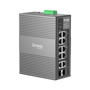 Switch 10 puertos Industrial Omada (Easy Managed con 6 puertos PoE+ y 2 puertos PoE++)  IES210GPP