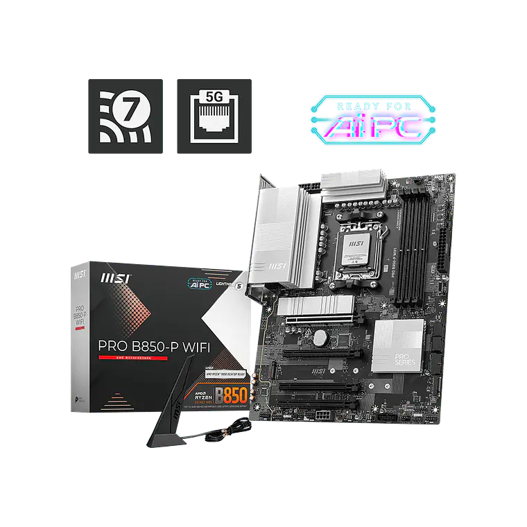 Placa Madre MSI PRO B850-P WIFI (ATX - Socket AM5) 2