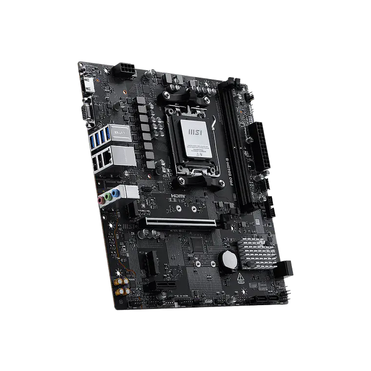Placa Madre MSI PRO B840M-B (Micro ATX - AMD B840 PCIe 4.0 M.2, EZ PCIe Clip II, LAN 2.5G) 1