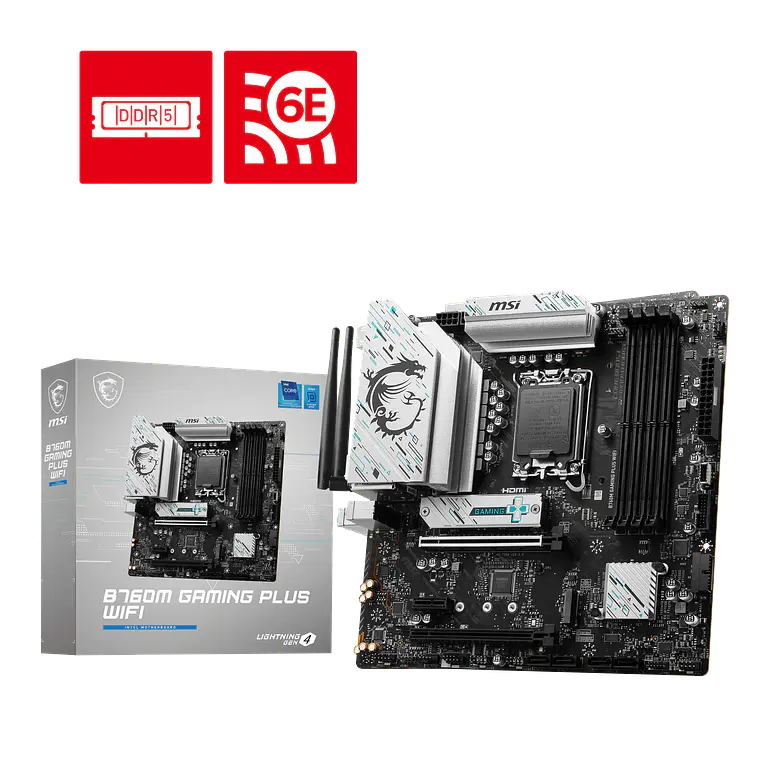 Placa Madre MSI B760M GAMING PLUS WIFI (DDR5 Micro ATX Socket Intel) 2