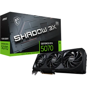 Tarjeta de Video MSI Nvidia GeForce RTX 5070 SHADOW 3X OC, 12GB GDDR7, 192-bit, PCI-e 5.0
