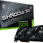 Tarjeta de Video MSI Nvidia GeForce RTX 5070 SHADOW 3X OC, 12GB GDDR7, 192-bit, PCI-e 5.0 - Miniatura 1