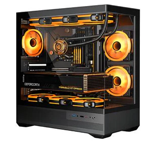 Gabinete Gamer Esgaming BK01, 6 Ventiladores ARGB, E-ATX, ATX, m-ATX, ITX, Negro