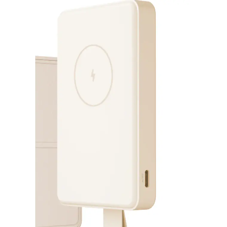 Cargador Xiaomi 6000mAh, 15W, carga rápida, USB-C, inalámbrica, Blanco 2