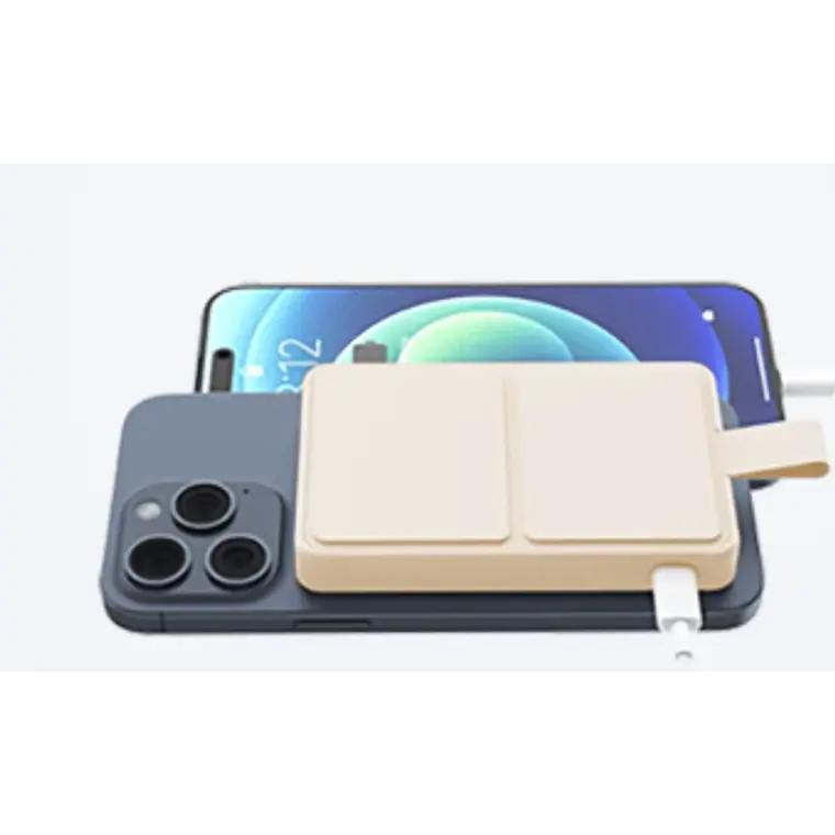 Cargador Xiaomi 6000mAh, 15W, carga rápida, USB-C, inalámbrica, Blanco 4