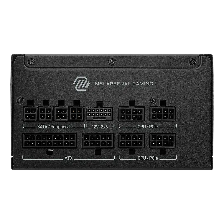 Fuente de poder 1000W MSI MAG A1000GLS PCIE5 80+ Gold 5